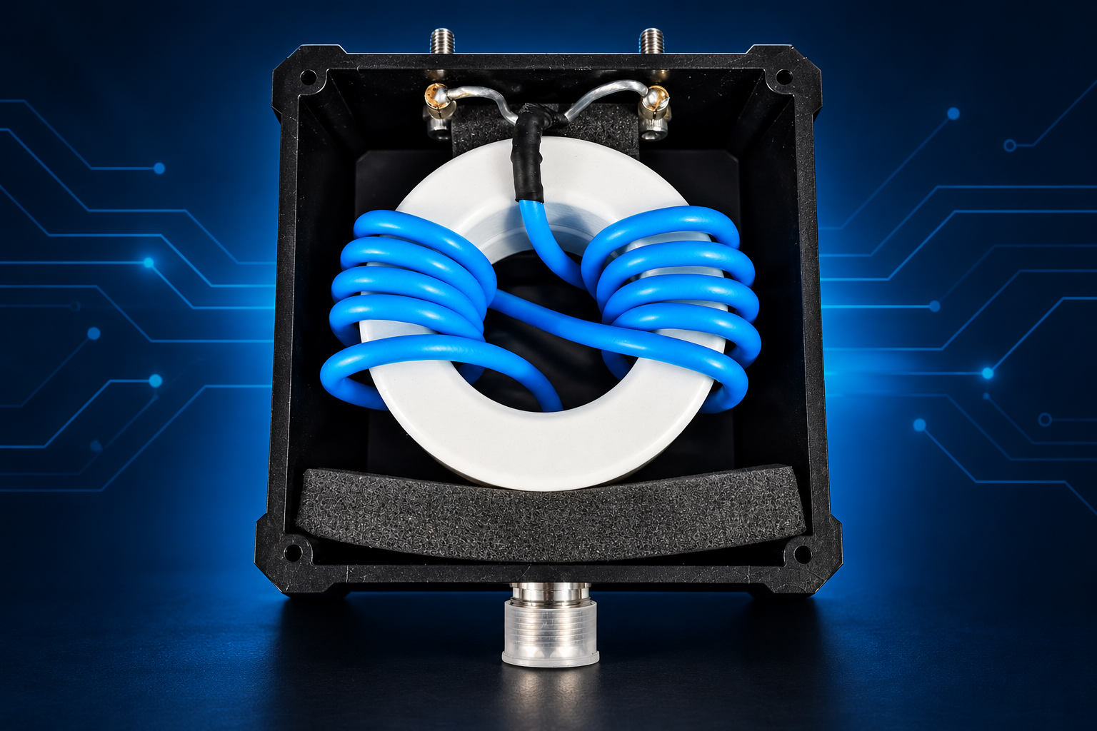 1:1BALUN 蓝色绕组内部结构